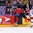 COLOGNE, GERMANY - MAY 20: Canada's Mitch Marner #16 slips by Russia's Vladimir Tkachyov #70 during semifinal round action at the 2017 IIHF Ice Hockey World Championship. (Photo by Andre Ringuette/HHOF-IIHF Images)

